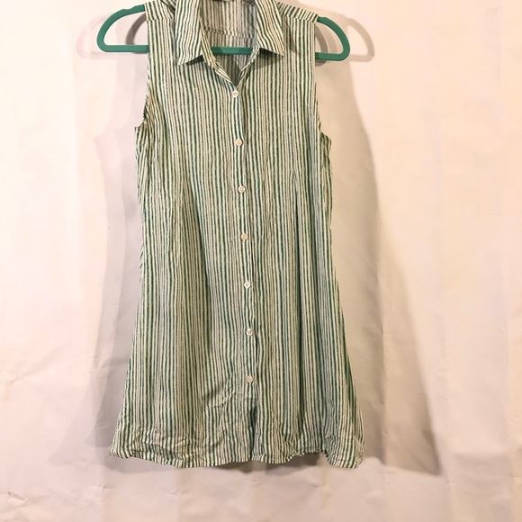 🌈💜Stripy Button Down Tank - Picture 1 of 6